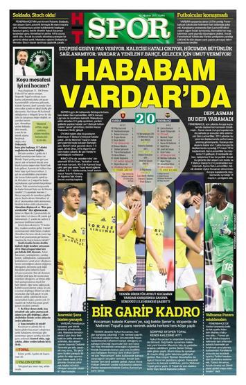 Vardar-Fenerbahçe maçı manşetlerde