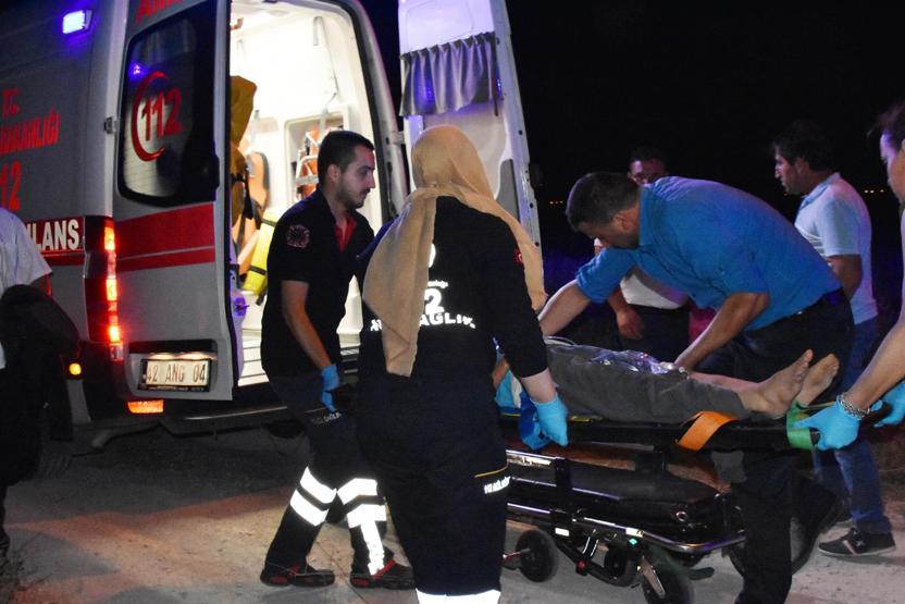 Takla atan otomobil yandı: 1 ölü, 5 yaralı