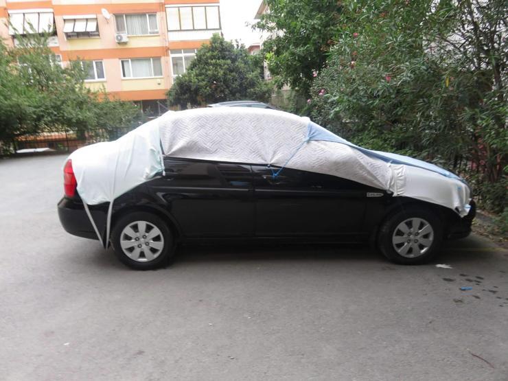 Galericilerin kilimli, paspaslı, ambalajlı dolu önlemi