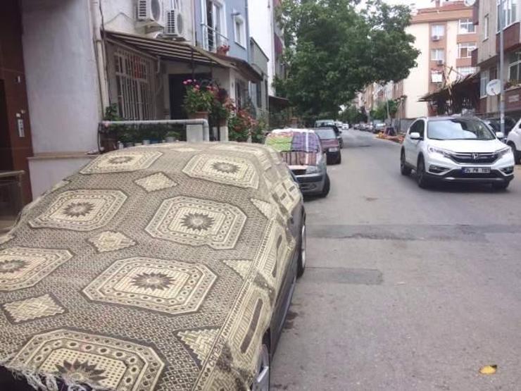 Galericilerin kilimli, paspaslı, ambalajlı dolu önlemi