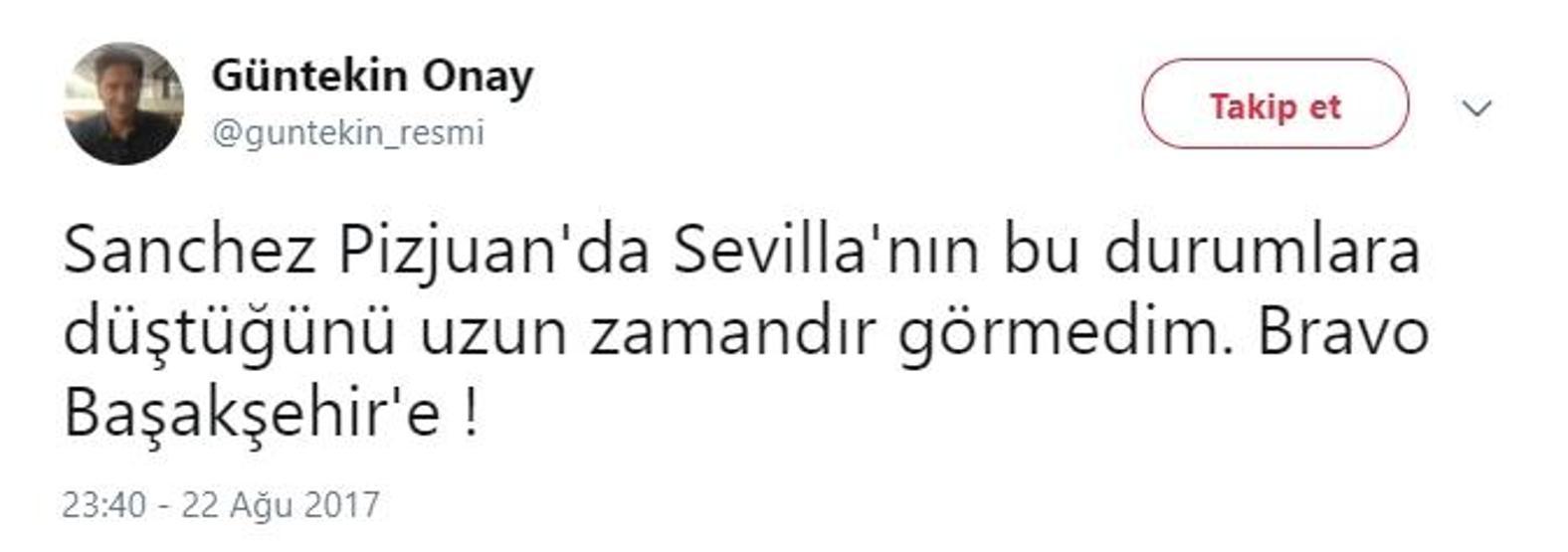 Sevilla-Başakşehir maçı gündem oldu