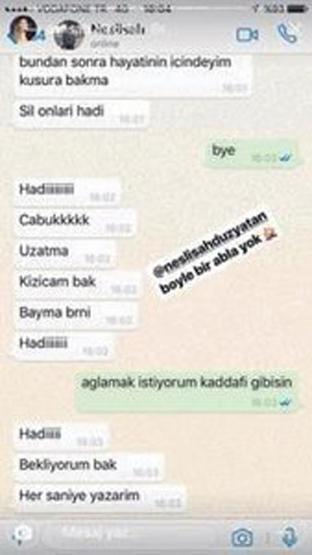 Ağlamak istiyorum, Kaddafi gibisin