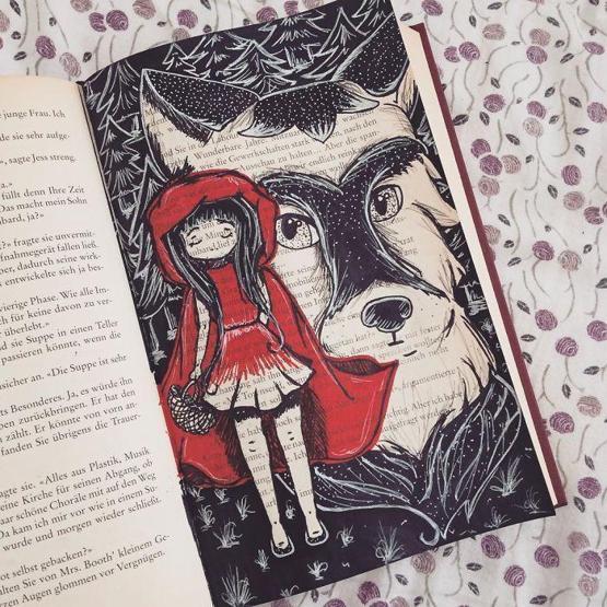 O, hayallerini kitap sayfalarına çiziyor
