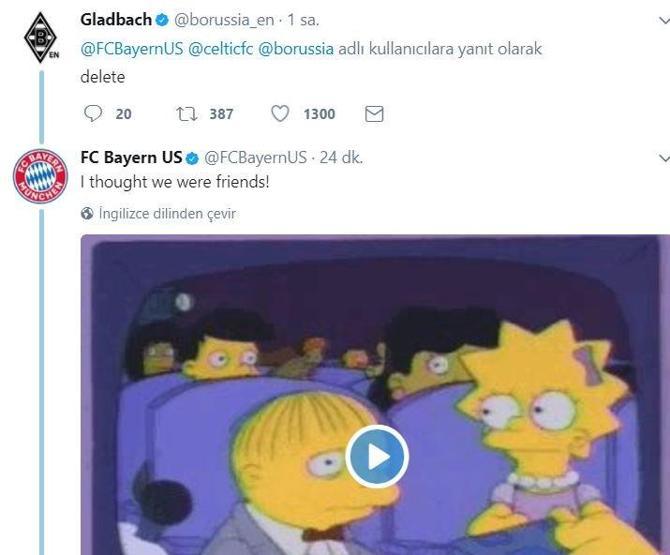 Twitterda bir Alman takımı daha atışması