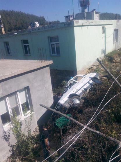 El frenini çekmeyi unutunca...
