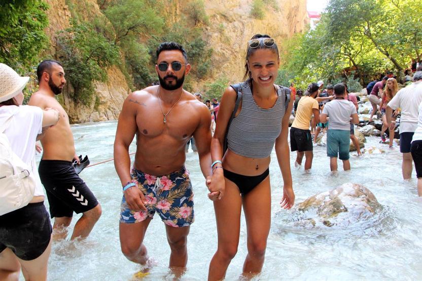 Dünyaca ünlü kanyonda bayram izdihamı: 9 günde 50 bin kişi