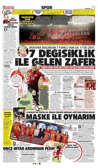 Milli Takımın Hırvatistan zaferi manşetlerde