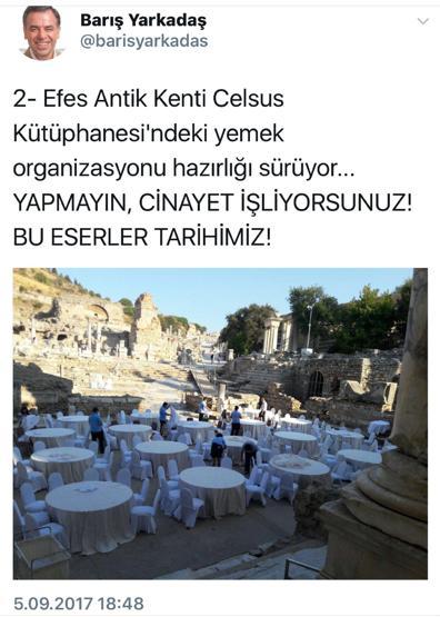 CHPli Yarkadaş: Efes Antik Kenti, cafe-restoran değildir bu cinayeti durdurun