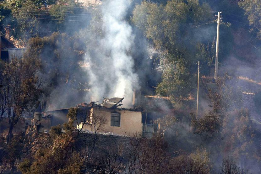 Son dakika... Muğlada yangın dehşeti... Evler kül oldu