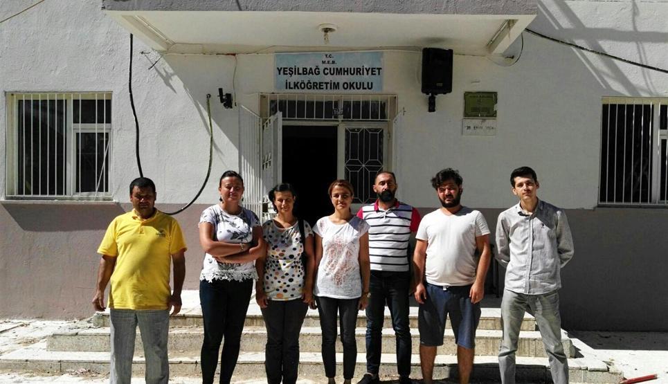 Öğretmenler, okullarını yeni eğitim yılına kendileri hazırladı