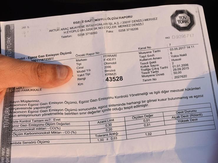 Lüks aracına yazılan trafik cezasına itiraz etti