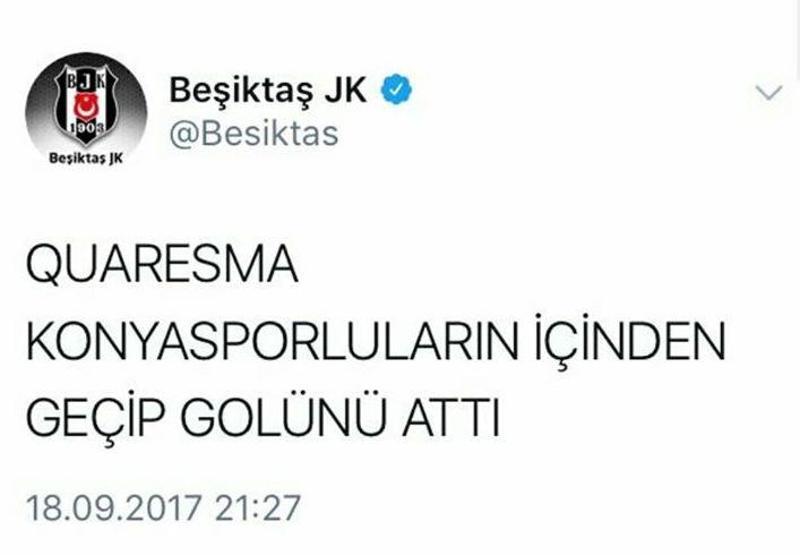 Konyaspordan Beşiktaşa tepki