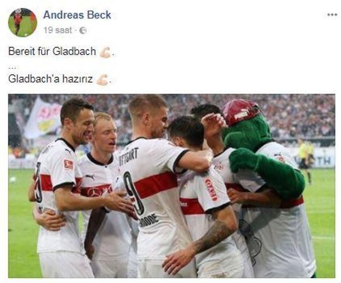 Andreas Beck Türkçe tweet atmaktan vazgeçmedi