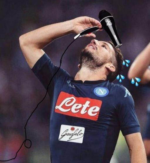 Mertensin gol sevincine Photoshop