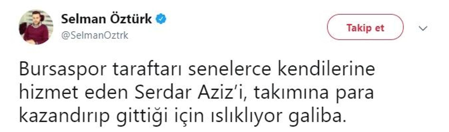 Serdar Azizden protestolara cevap