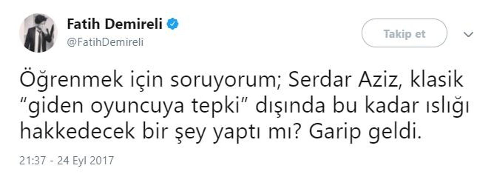 Serdar Azizden protestolara cevap