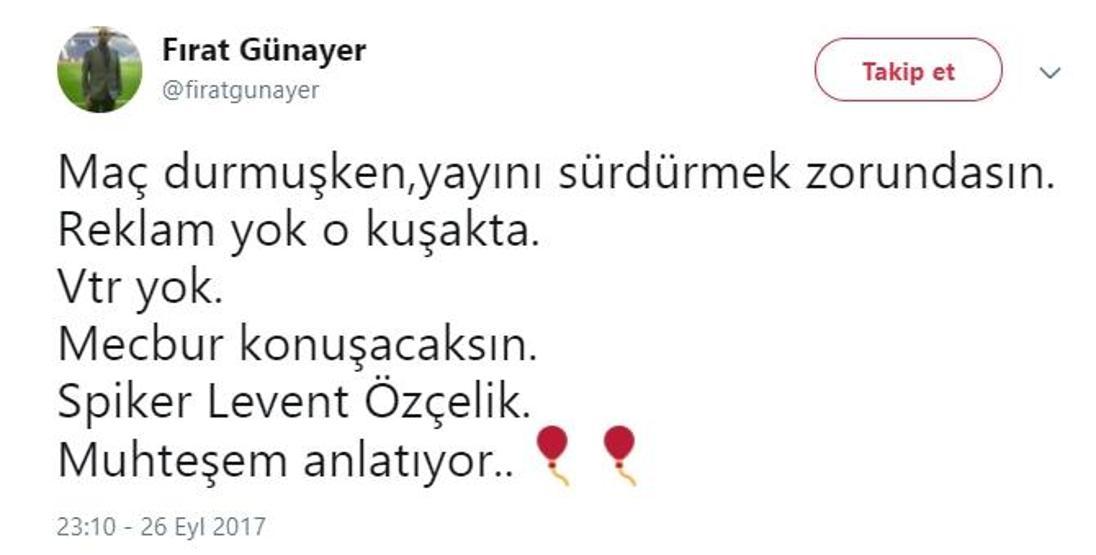Levent Özçelik Twitterı salladı