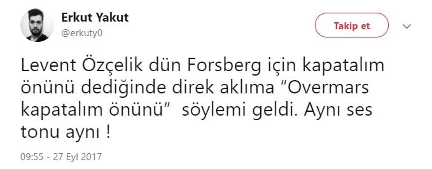 Levent Özçelik Twitterı salladı
