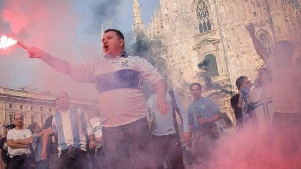 Hırvat taraftarlar Milanoyu yaktı, yıktı, yetmedi bunu da yaptı
