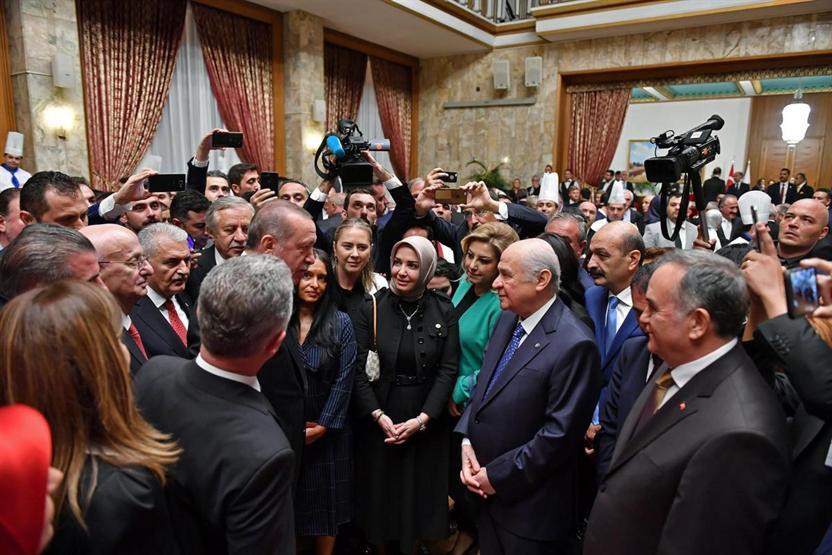 Mecliste yeni yasama yılı resepsiyonu
