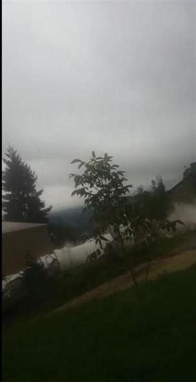 Trabzon’da minarenin yıkılma anı