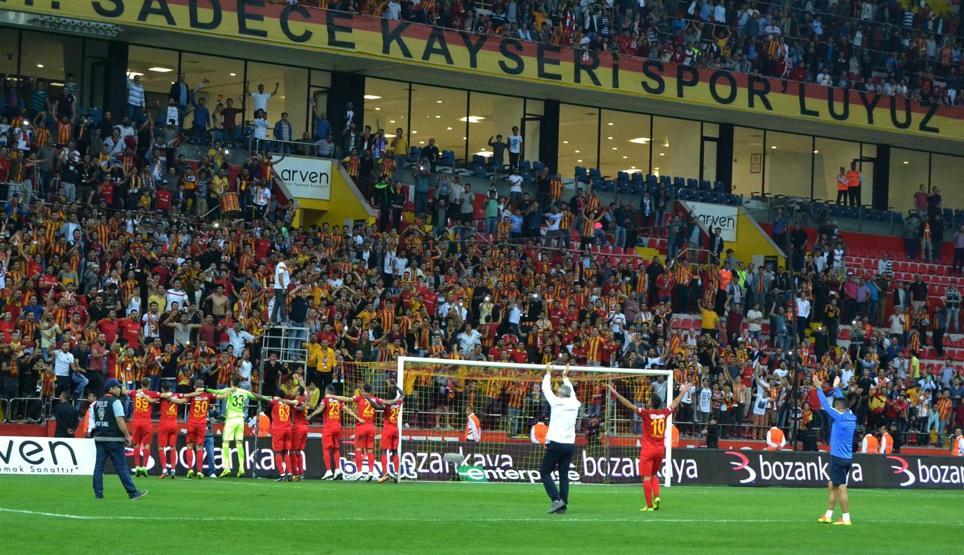 Süper Ligin yeni lider Kayserispor