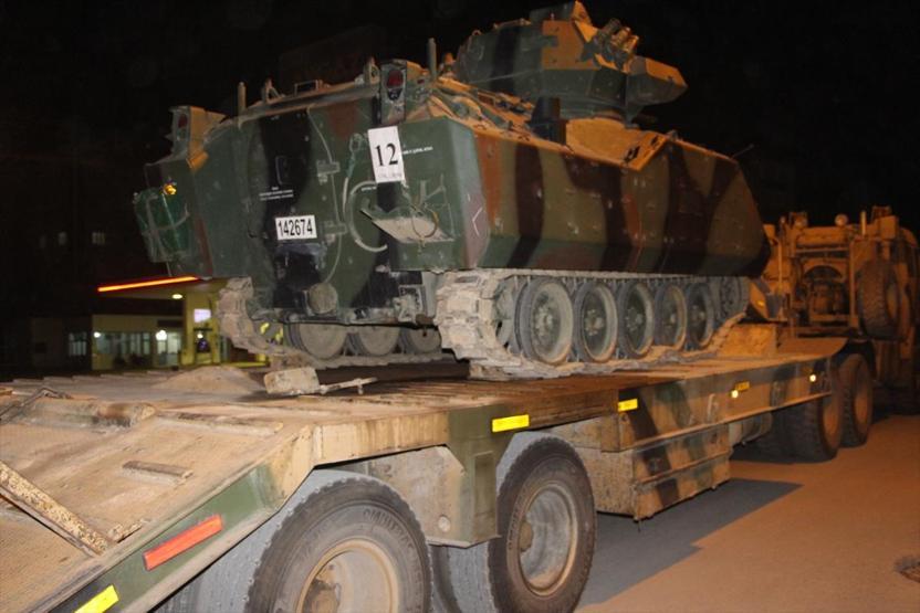 Irak sınırına tank sevkiyatı yapıldı