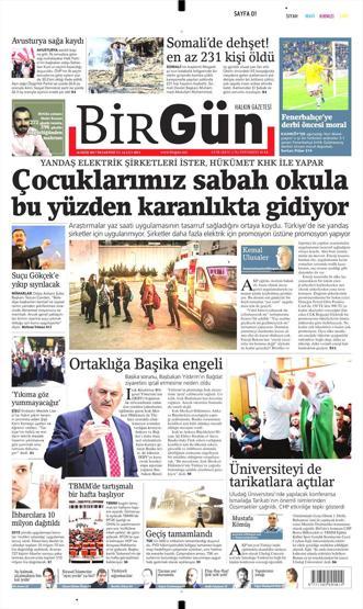 16 Ekim 2017 - Gazete manşetleri