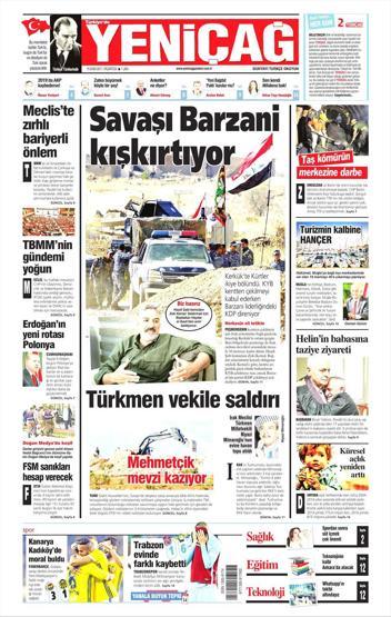 16 Ekim 2017 - Gazete manşetleri