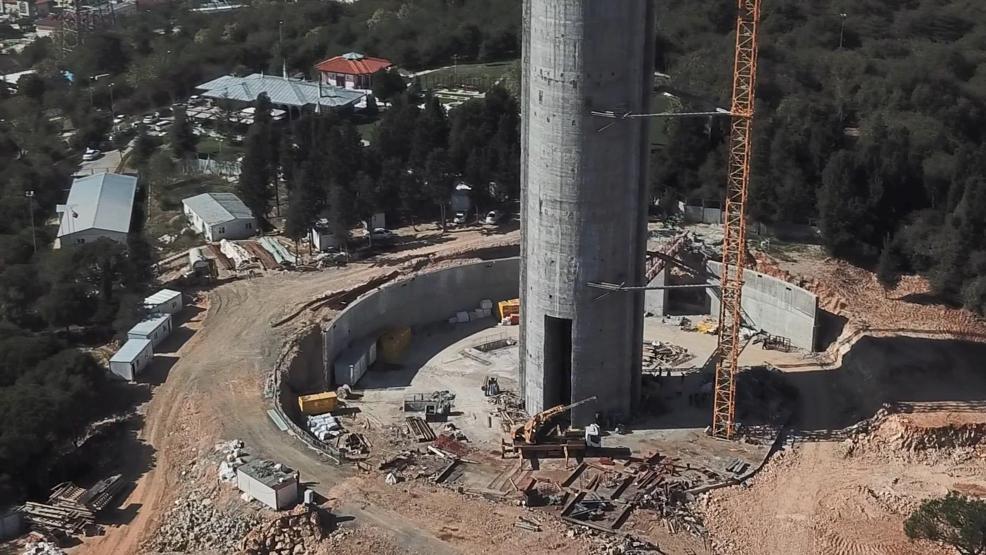 Çamlıcadaki TV-Radyo Kulesinin çelik bölümü yükselmeye başladı