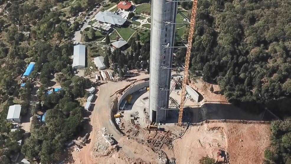 Çamlıcadaki TV-Radyo Kulesinin çelik bölümü yükselmeye başladı
