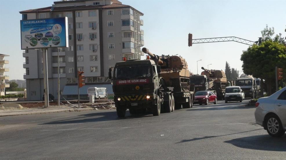 Kilisin Suriye sınırına askeri sevkiyat