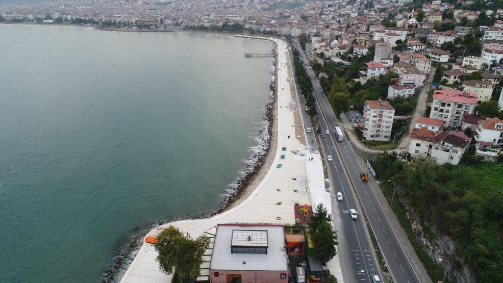 Orduda tepki çeken deniz dolgusu ve sahil çalışması bitmek üzere