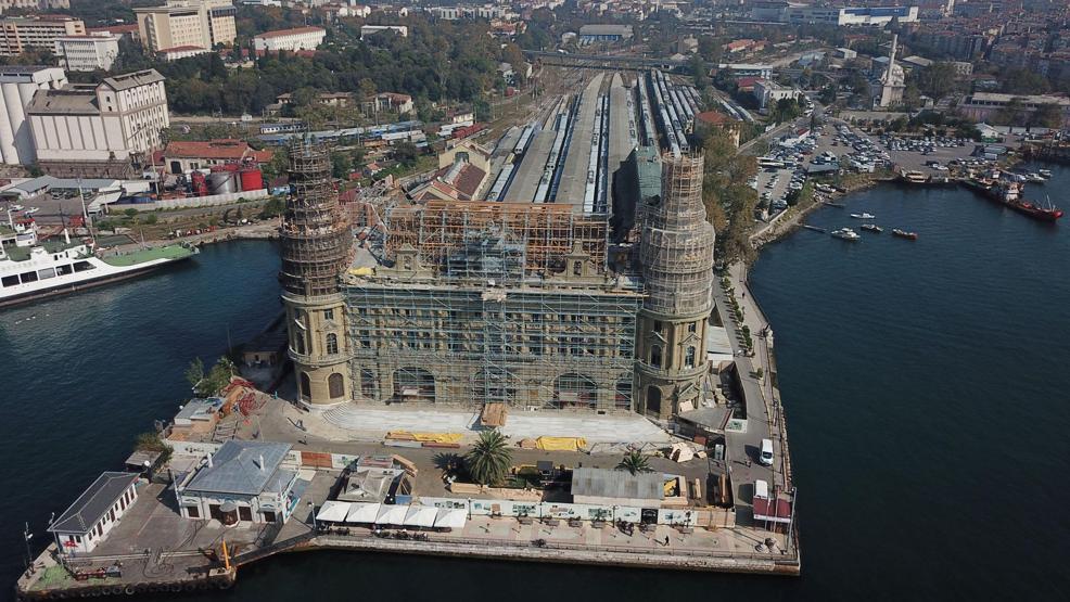 Haydarpaşa Garında çalışmalar sürüyor