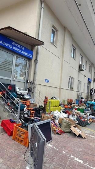İstanbulda hırsızlık eşyaları satan 8 iş yerine baskın