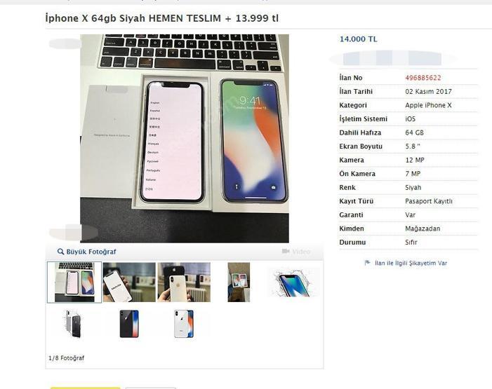 Fırsatçılar kolları sıvadı Türkiyede iPhone Xin satışı başladı