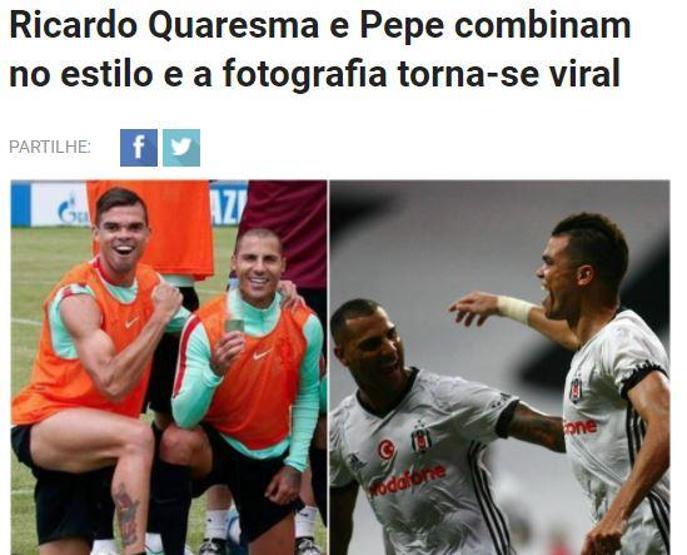 Quaresma ve Pepenin kıyafetleri sosyal medyayı karıştırdı