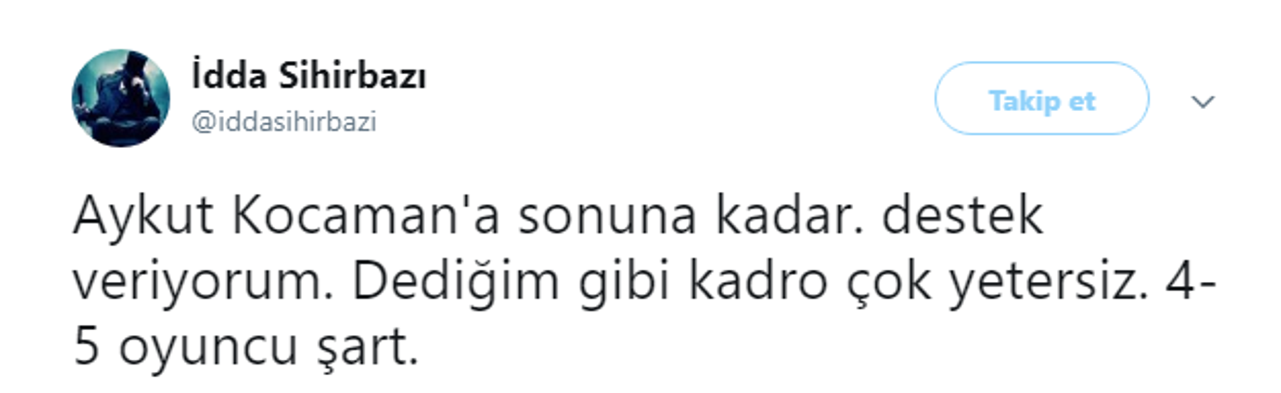 Ahmet Çakarın Aykut Kocaman tweeti sosyal medyayı salladı