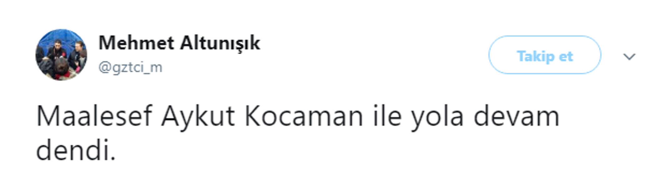 Ahmet Çakarın Aykut Kocaman tweeti sosyal medyayı salladı