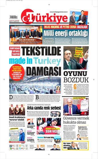 8 Kasım 2017 - Gazetelerin bugünkü manşetleri