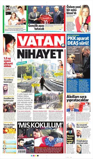 8 Kasım 2017 - Gazetelerin bugünkü manşetleri