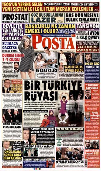 8 Kasım 2017 - Gazetelerin bugünkü manşetleri