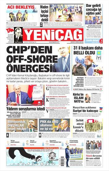 8 Kasım 2017 - Gazetelerin bugünkü manşetleri