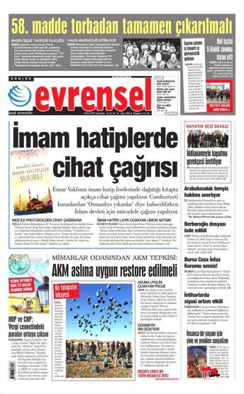 8 Kasım 2017 - Gazetelerin bugünkü manşetleri