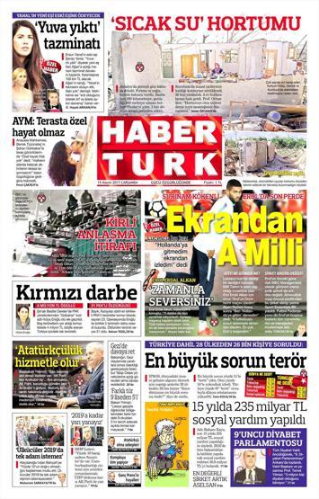 15 Kasım 2017 - Gazetelerin bugünkü manşetleri