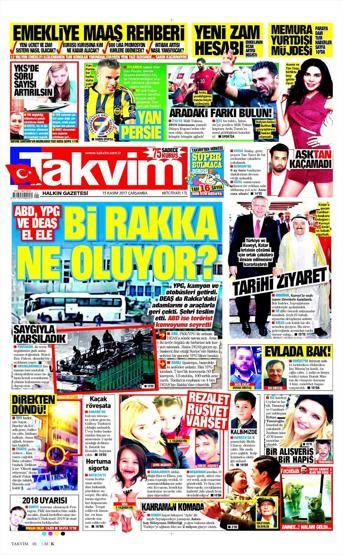 15 Kasım 2017 - Gazetelerin bugünkü manşetleri