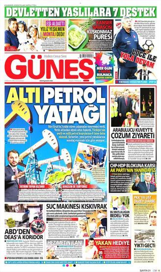 15 Kasım 2017 - Gazetelerin bugünkü manşetleri
