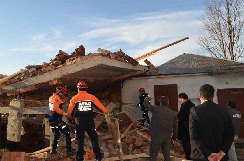 Son dakika... Trabzonda cami inşaatında göçük: Ölü ve yaralılar var