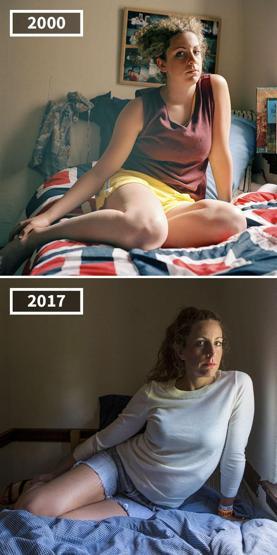 Arkadaşlarının 17 yıllık değişimini fotoğrafladı