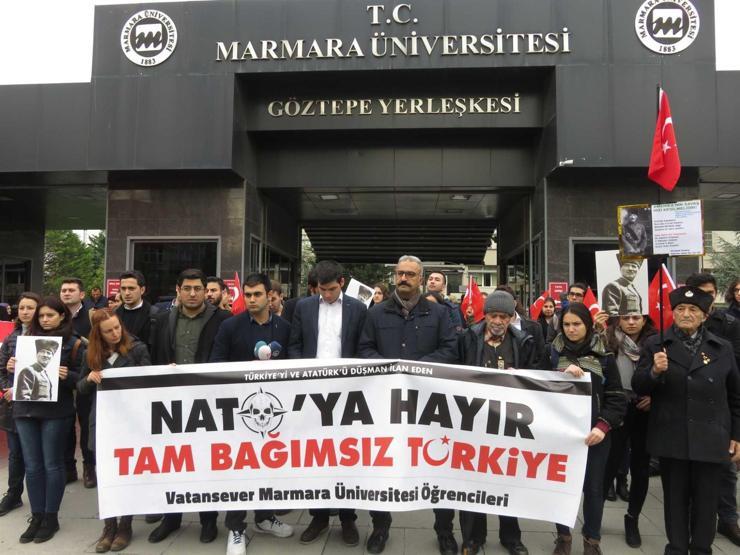 Marmara Üniversitesinde NATOya hayır eylemi